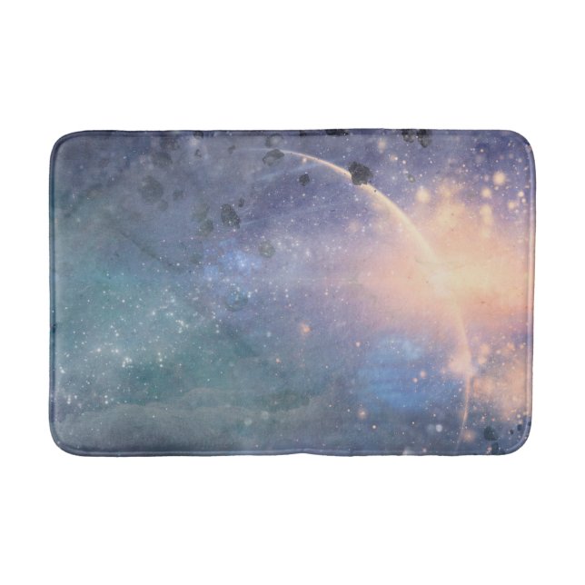 Mystical Lights Universe Celestie Dreamy Sparkle Badematte (Vorderseite)