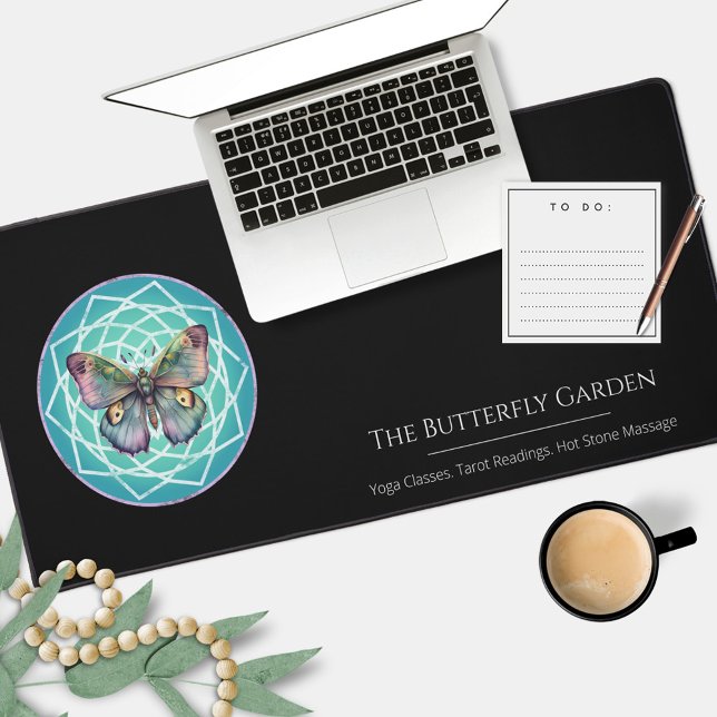 Mystical Lila Butterfly Mandala Tarot Reading Schreibtischunterlage (Von Creator hochgeladen)