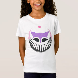 Mystical Lila Fox T - Shirt - Geometric Animal Gra