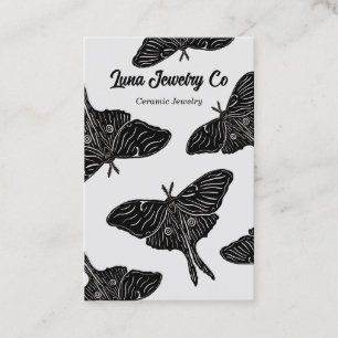 Mystical Luna Moth Blank Business Card Visitenkarte