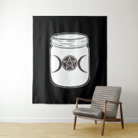 Mystical Magic Moons Mason Jar Halloween-Party