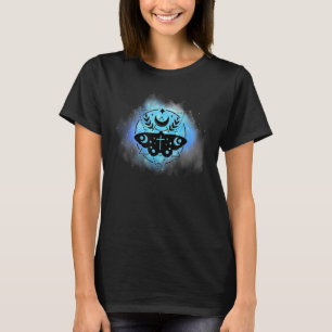Mystical Magic Moth Moon Occult Hexy Goth Celest T-Shirt