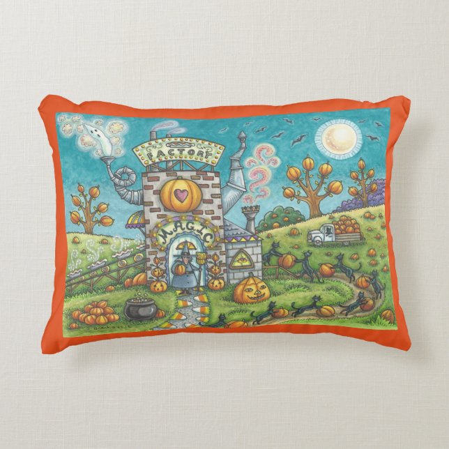 Mystical Magic Pie Factory HALLOWEEN ACCENT PILLOW Zierkissen (Vorderseite)