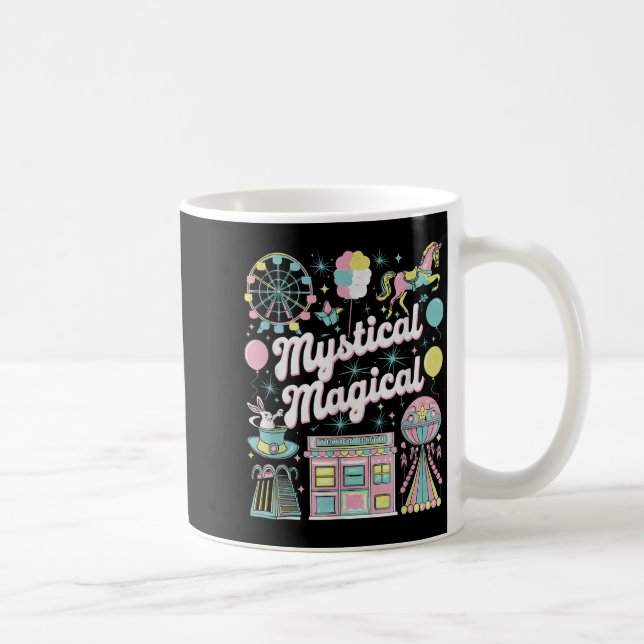 Mystical Magical Retro Aesthetic Space Gift Men Wo Kaffeetasse (Rechts)