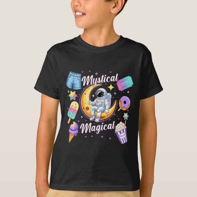 Mystical Magical Retro Aesthetic Space Men Women K T-Shirt (Vorderseite)