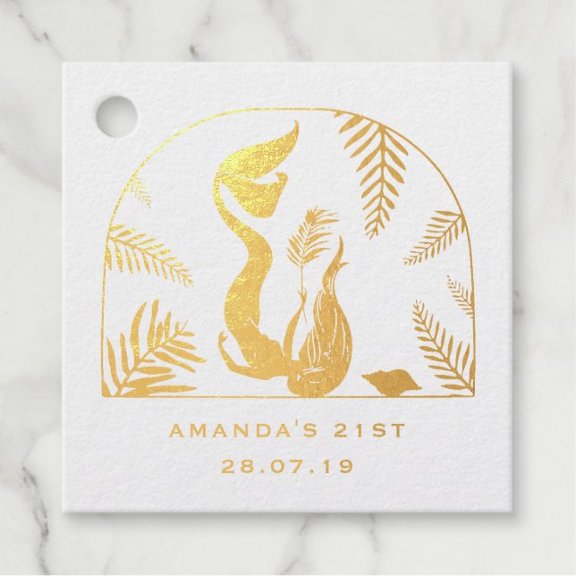 Mystical Mermaid Geschenkanhänger (Vorderseite)