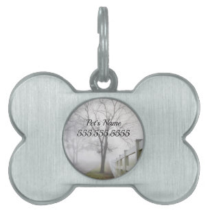 Mystical Misty Morning Pet ID Tag Tiermarke