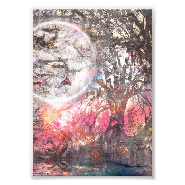 Mystical Moon Tree Fotodruck (Vorne)