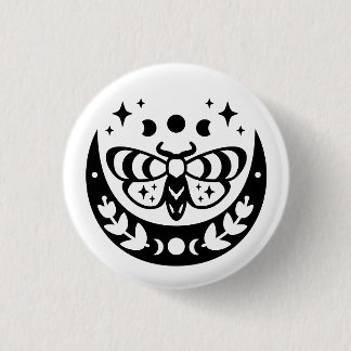 Mystical Moth Button