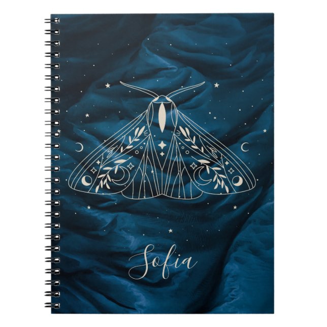 Mystical Moth Celestial Butterfly-Notebook Notizblock (Vorderseite)