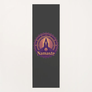 Mystical Namaste Yoga Mat mit Praying Hands & Man Yogamatte