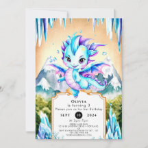 Mystical Niedlich Ice Dragon Geburtstag