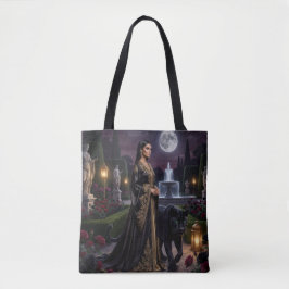 Mystical Night Garden Frau & Panther-Tasche