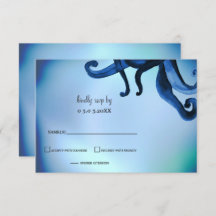 Mystical Octopus Wedding rsvp