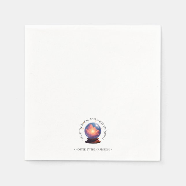 Mystical Orb Halloween Abendessen Napkins Serviette (Vorderseite)