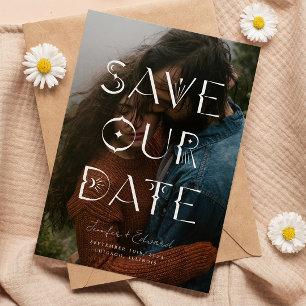Mystical Overlay Typografy Foto Save the Date