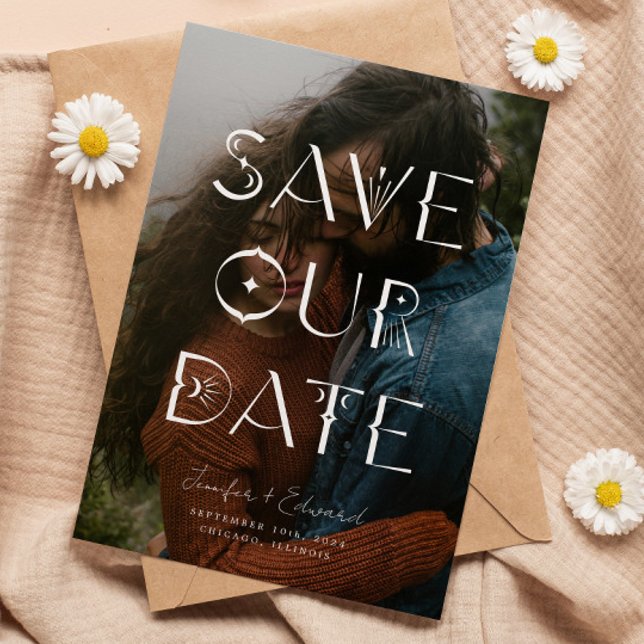 Mystical Overlay Typografy Foto Save the Date (Von Creator hochgeladen)