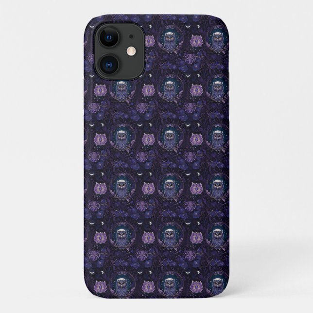 Mystical Owl Forest Phone Case (Rückseite)