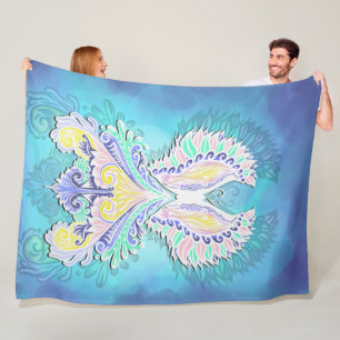 Mystical Pastel Butterfly Ethereal Boho Fantasy Fleecedecke