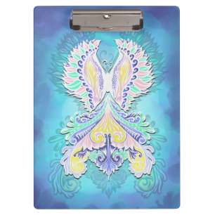 Mystical Pastel Butterfly Ethereal Boho Fantasy Klemmbrett
