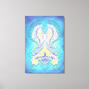Mystical Pastel Butterfly   Ethereal Boho Fantasy Leinwanddruck