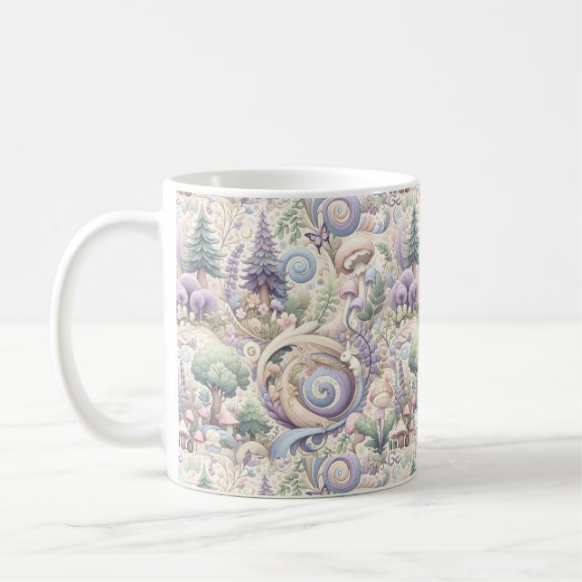 Mystical Pastel Woodland: Ein Cotcore Whirlpool Kaffeetasse (Links)