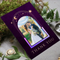 Mystical Rainbow Plum Sun Moon Stars Foto Wedding