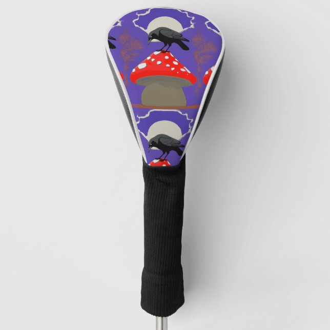⛳ Mystical Raven Golf Head Cover Headcover (Vorderseite)