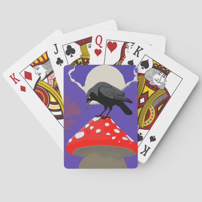 🃏 Mystical Raven Playing Cards Deck Spielkarten (Rückseite)