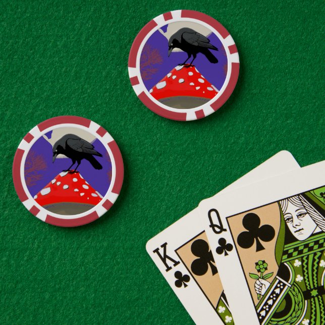 🃏 Mystical Raven Poker Chips (Pokertisch (doppelt))
