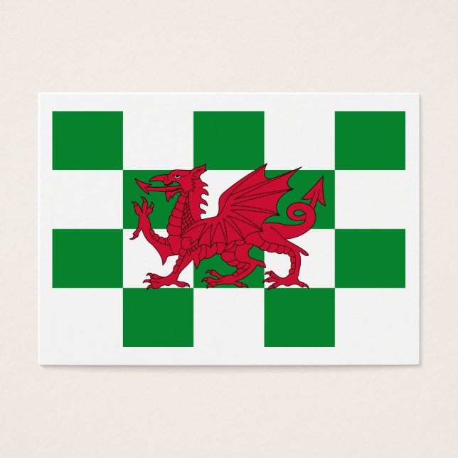 Mystical Red Celtic Dragon Flag Wales (Vorderseite)