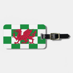 Mystical Red Celtic Dragon Flag Wales Gepäckanhänger