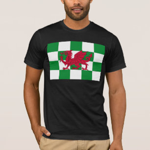 Mystical Red Celtic Dragon Flag Wales T-Shirt