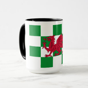 Mystical Red Celtic Dragon Flag Wales Tasse