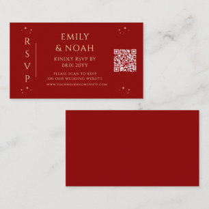 Mystical Red Gold Budget QR Code UAWG Begleitkarte