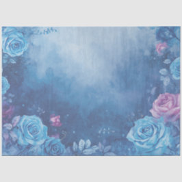 Mystical Rose Motif Tissue Paper Sheets GiftWrap Seidenpapier