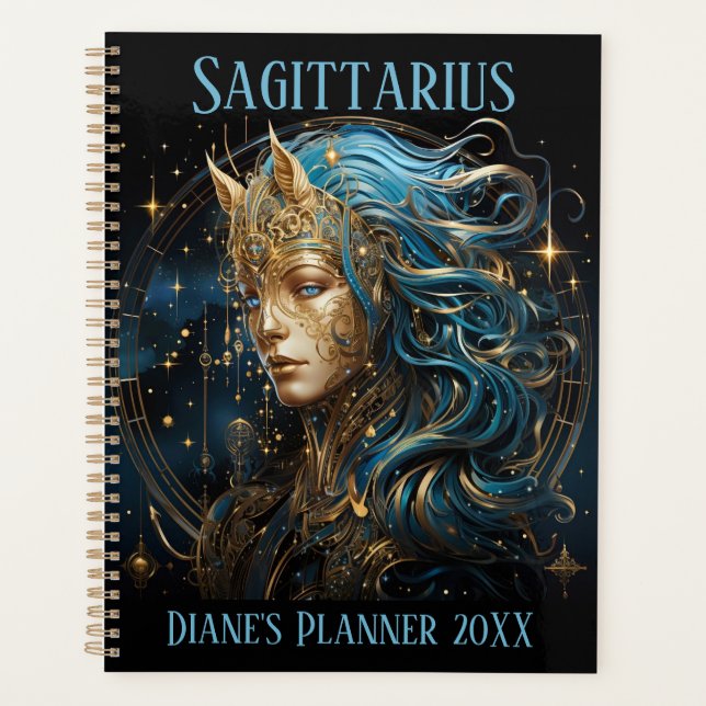 Mystical Sagittarius Zodiac Artwork  Planer (Vorderseite)