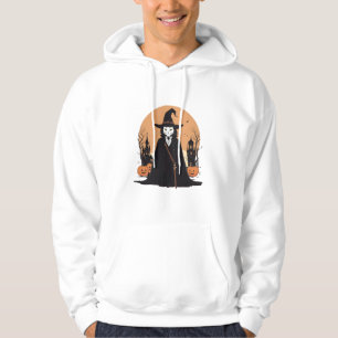 Mystical Salem Black Cat mit Pumpkins Hoodie
