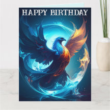 Mystical Scorpio Phoenix Happy Birthday Art