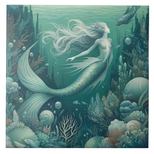 Mystical Sea Nymph Fliese (Vorderseite)