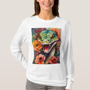 Mystical Snake Charm T - Shirt - Schlangenhexe