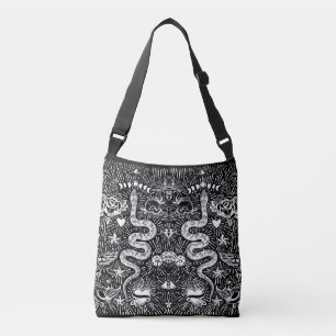 Mystical Snake Lunar White Tasche
