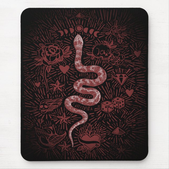 Mystical Snake Vintag Mousepad (Vorne)