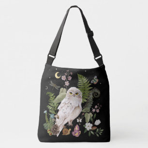 Mystical Snowy Owl Tote Beutel für Naturliebhaber  Tragetaschen Mit Langen Trägern