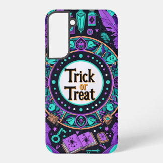 Mystical Spellbook Trick or Treat Halloween Design Samsung Galaxy Hülle
