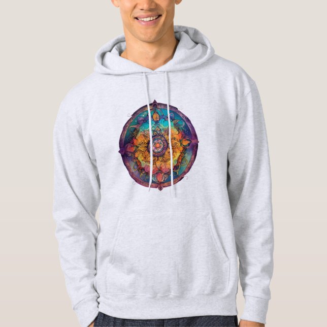 Mystical Spirit Ink Zeichnend - Lebhafte Tattoo Hoodie (Vorderseite)