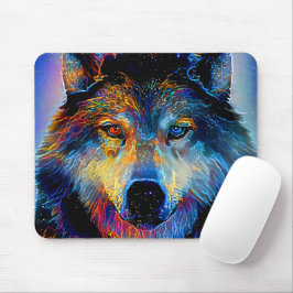 Mystical Spirit Wolf Mousepad