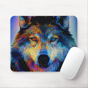 Mystical Spirit Wolf Mousepad