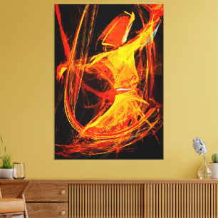 Mystical Sufi Whirling Dervish - Abstrakte Kunst Leinwanddruck
