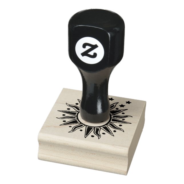 Mystical Sun Rubber-Briefmarke Gummistempel (Stempel)